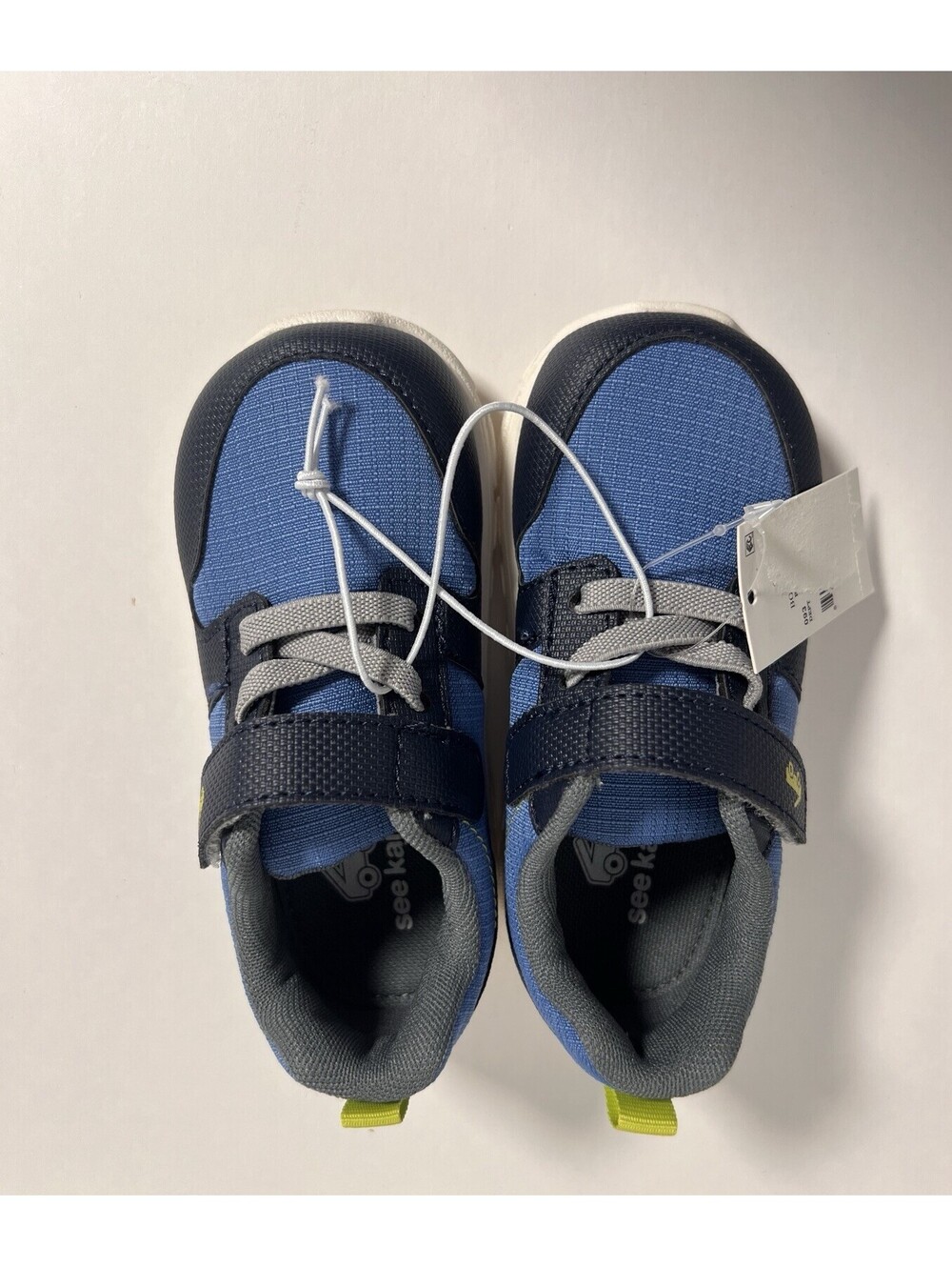 See Kai Run Basics Toddler Boys Sneakers Blue Navy Hook & Loop US 9 EU 25 NWT
